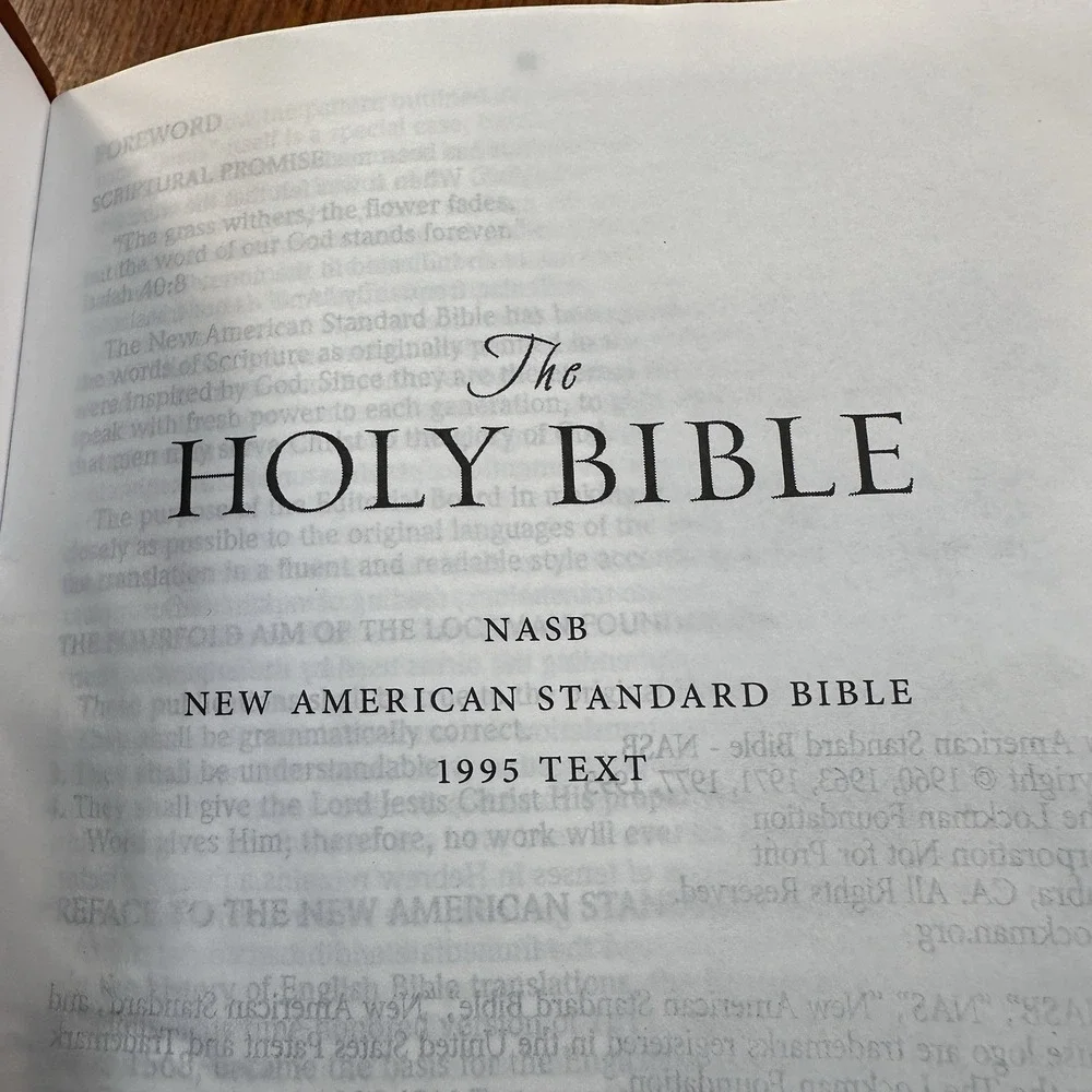 The Bible NASB World Bible School Study Edition WBS Christianity Religious Jesus